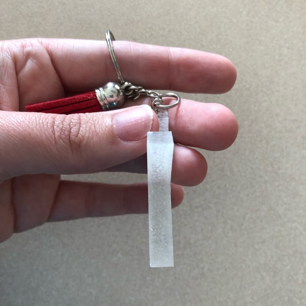 Handmade Letter "X" Keychain - Picture 3 of 6